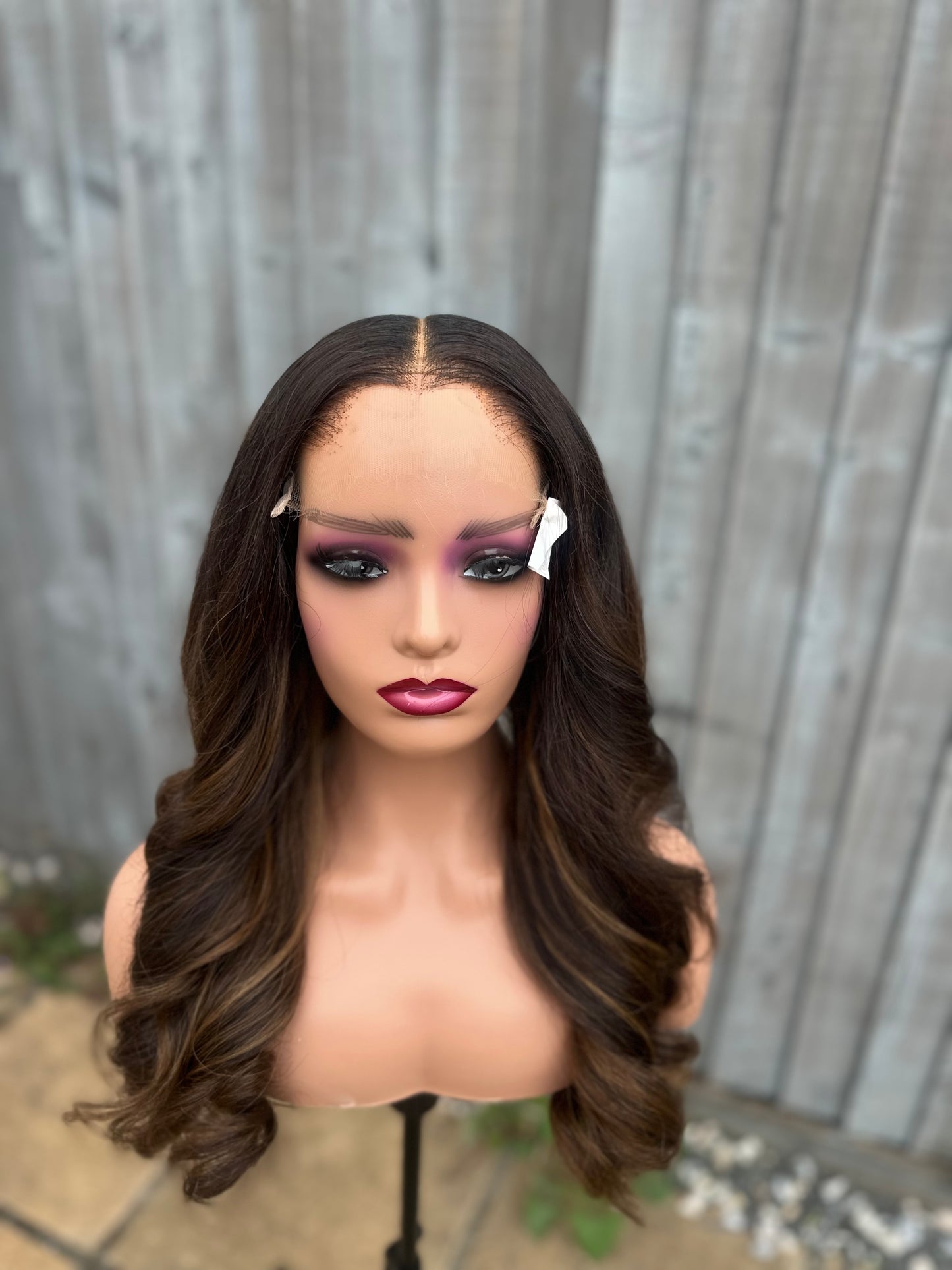 GOLDEN BLONDE HIGHLIGHT HD Luxury Lace Unit 20”