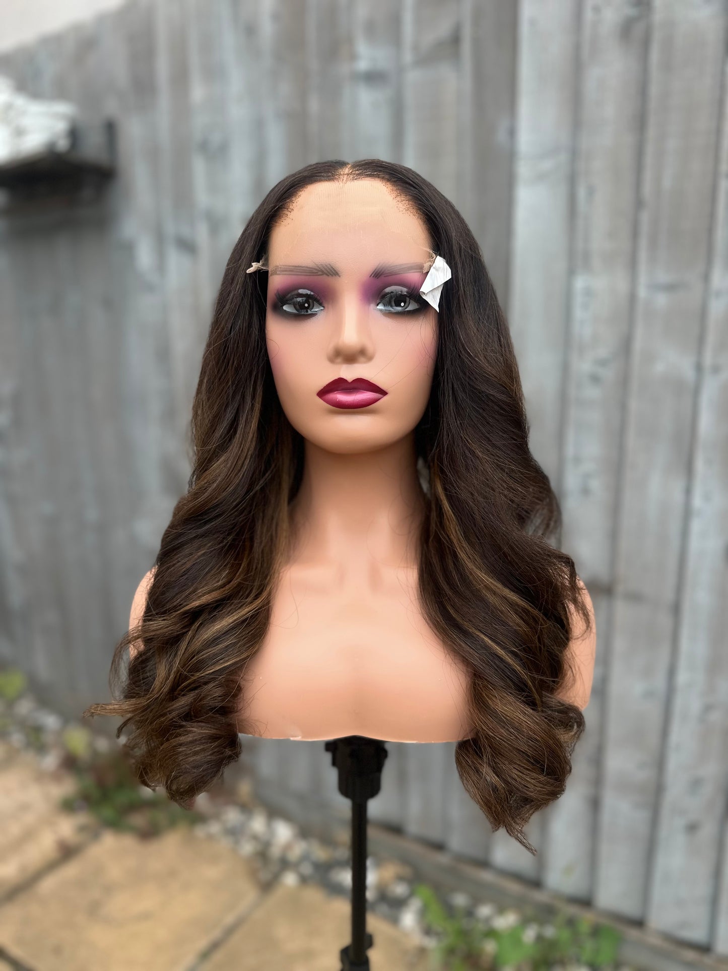 GOLDEN BLONDE HIGHLIGHT HD Luxury Lace Unit 20”