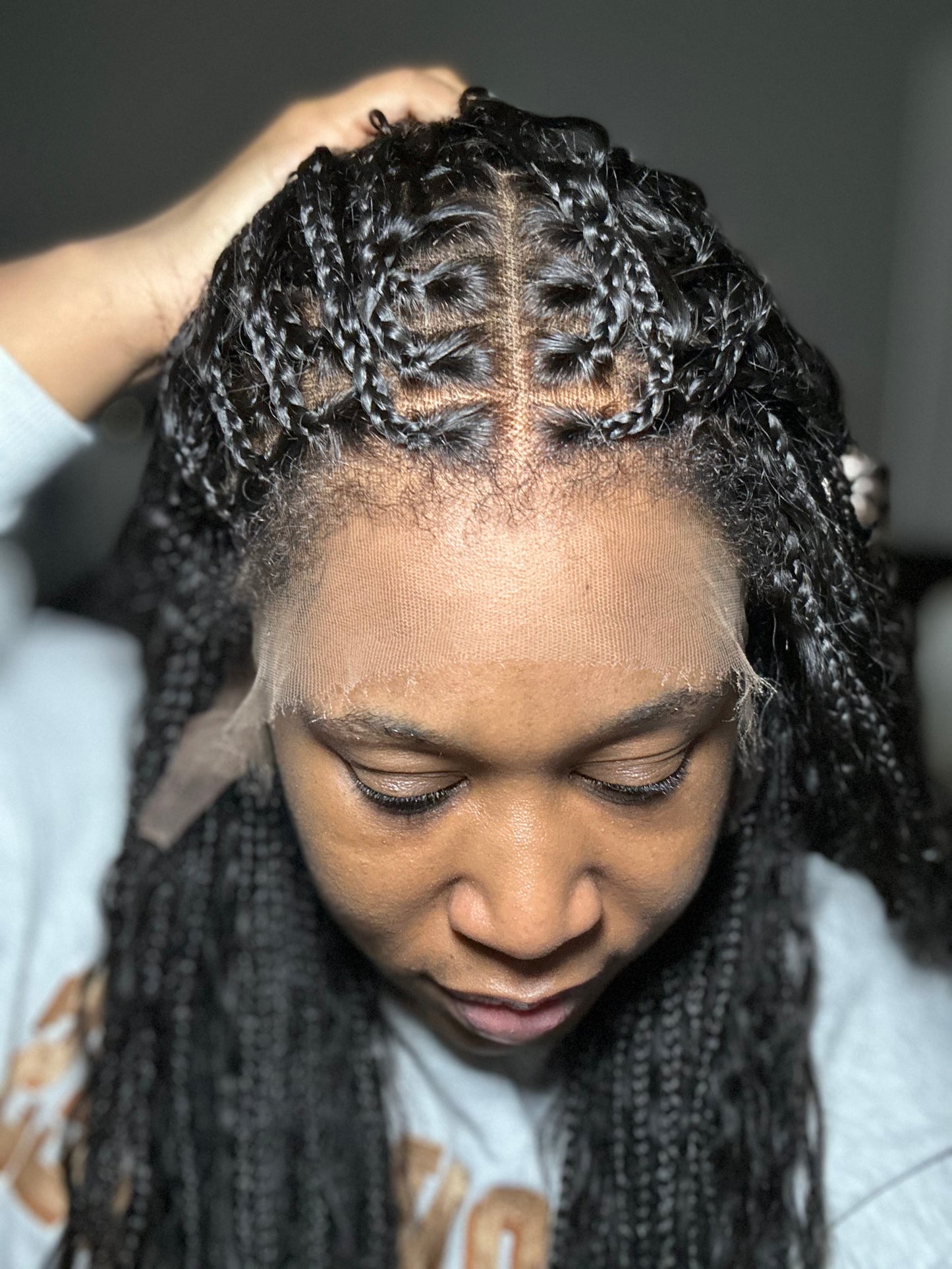 HUMAN HAIR BOHO BRAIDS HD Luxury FULL LACE Unit