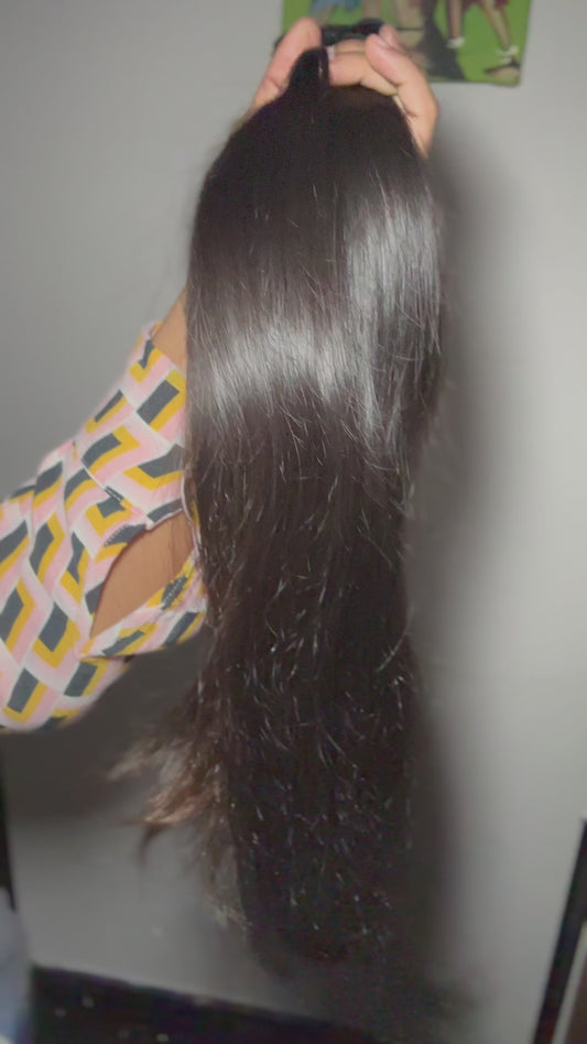 Raw Indian Natural Straight & Wavy Bundle deal